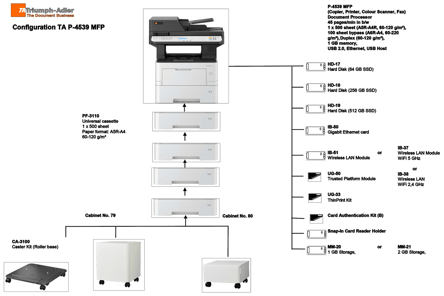 UTAX P-4539 MFP 4